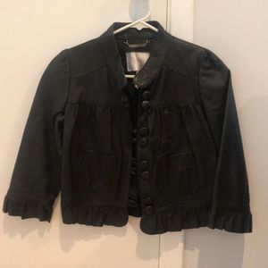 LF cropped leather jacket size snall
